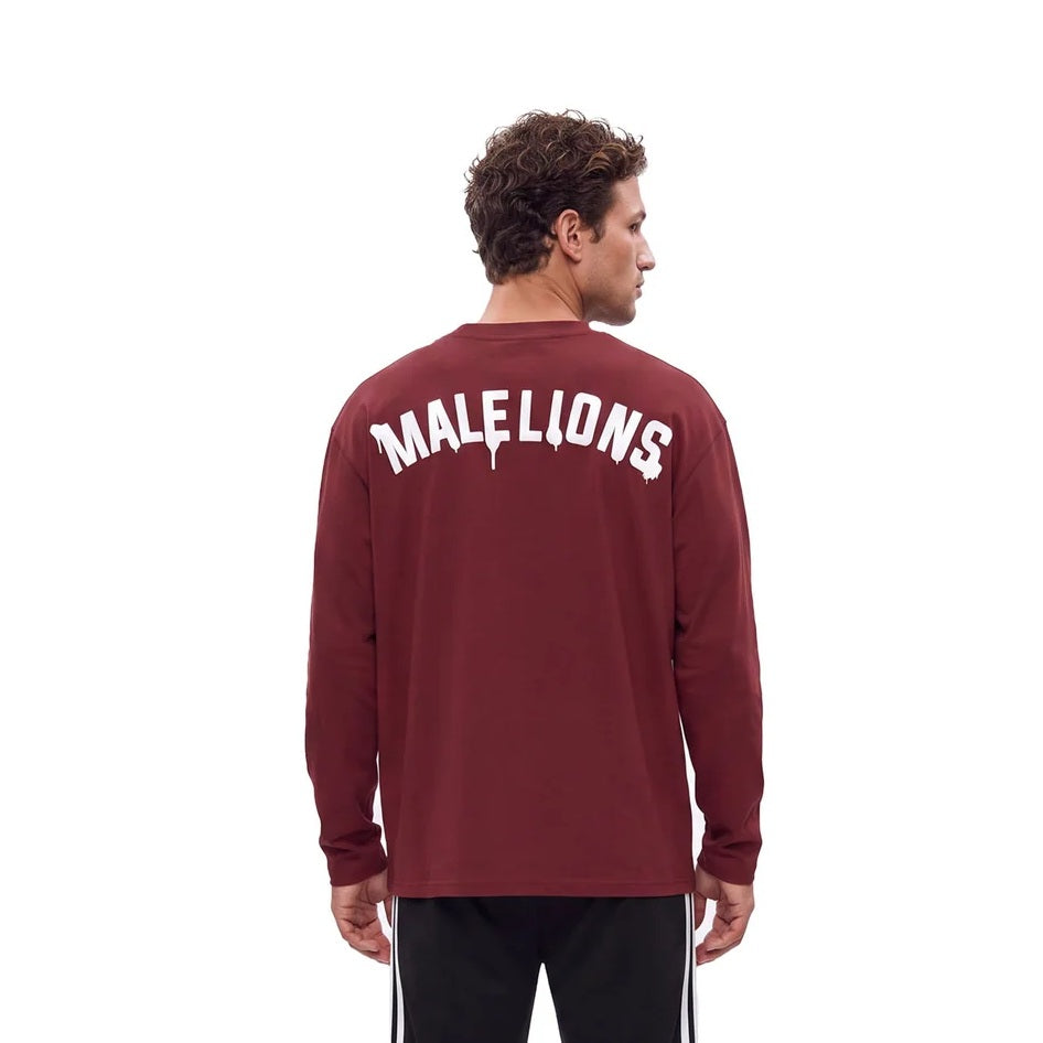 Malelions Society Club Longsleeve T-shirt Bordeaux