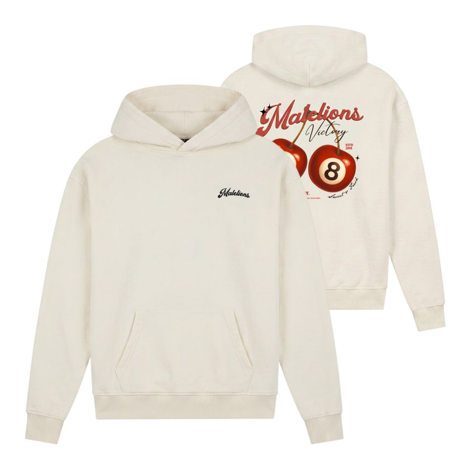 Malelions Victory Taste Hoodie Off White