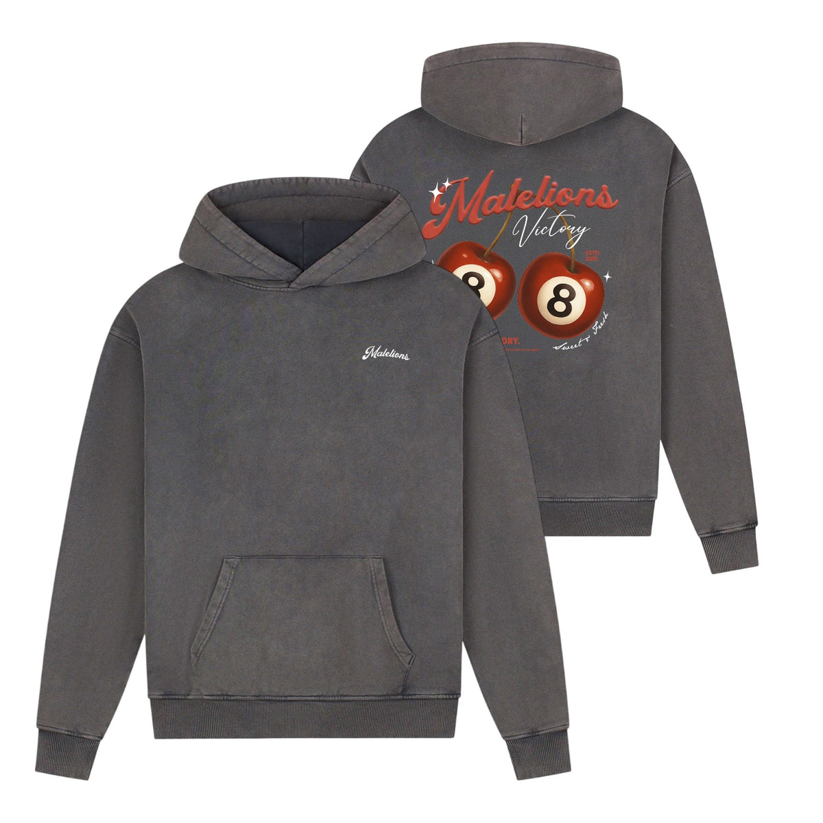 Malelions Victory Taste Hoodie Antraciet
