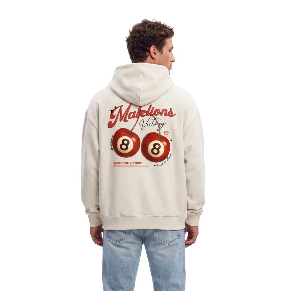 Malelions Victory Taste Hoodie Off White