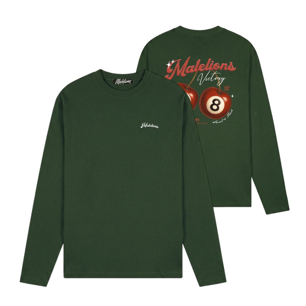 Malelions Victory Taste Longsleeve T-shirt Donker Groen
