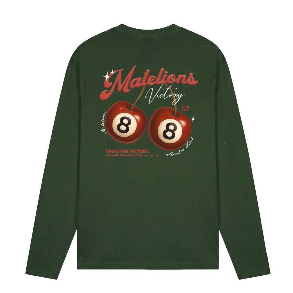 Malelions Victory Taste Longsleeve T-shirt Donker Groen