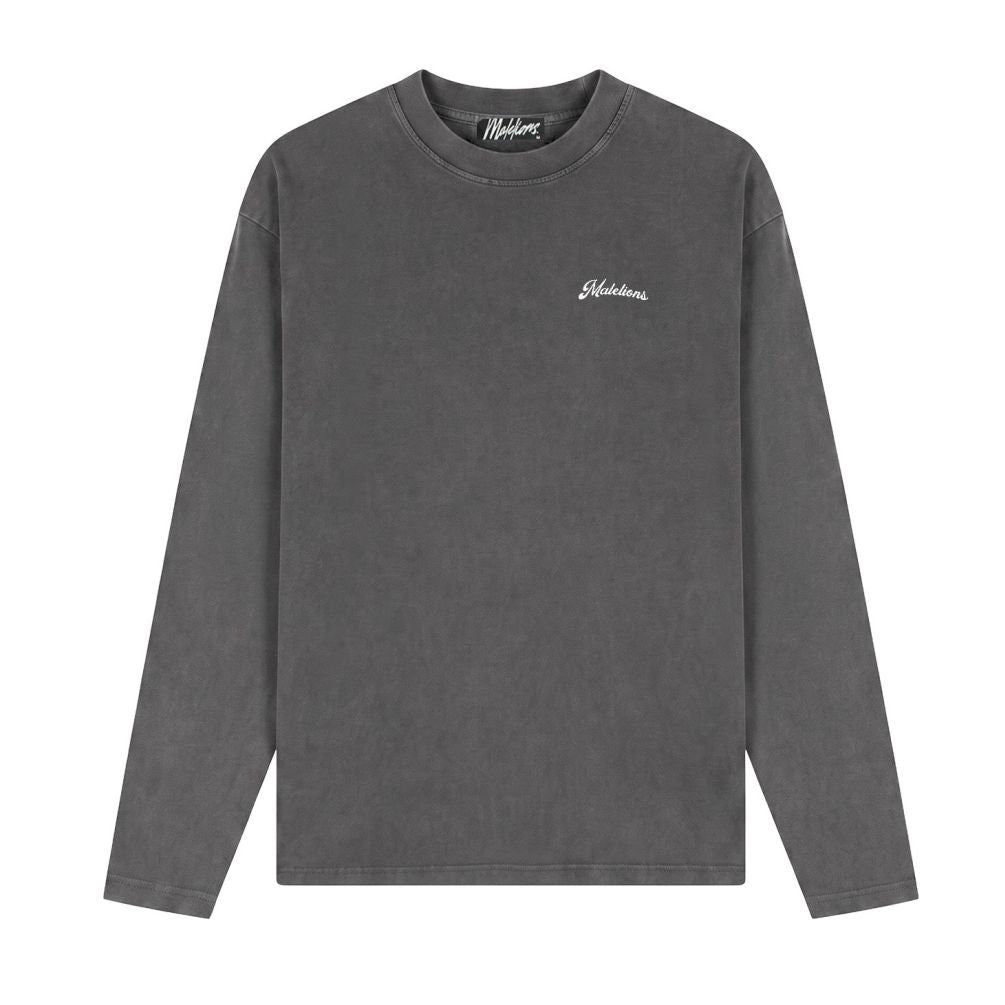 Malelions Victory Taste Longsleeve T-shirt Antraciet