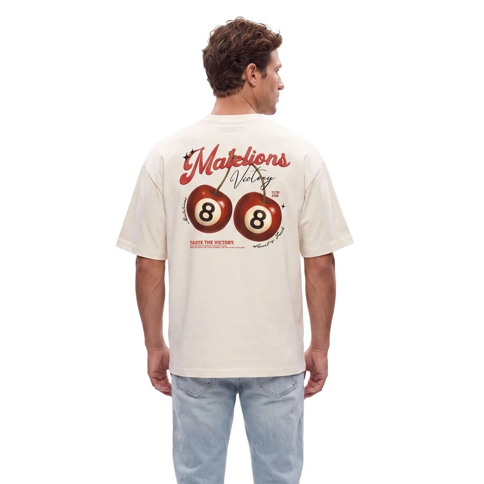 Malelions Victory Taste T-shirt Off White