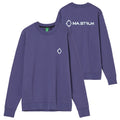 Ma.Strum Aster Back Print Sweater Blauw
