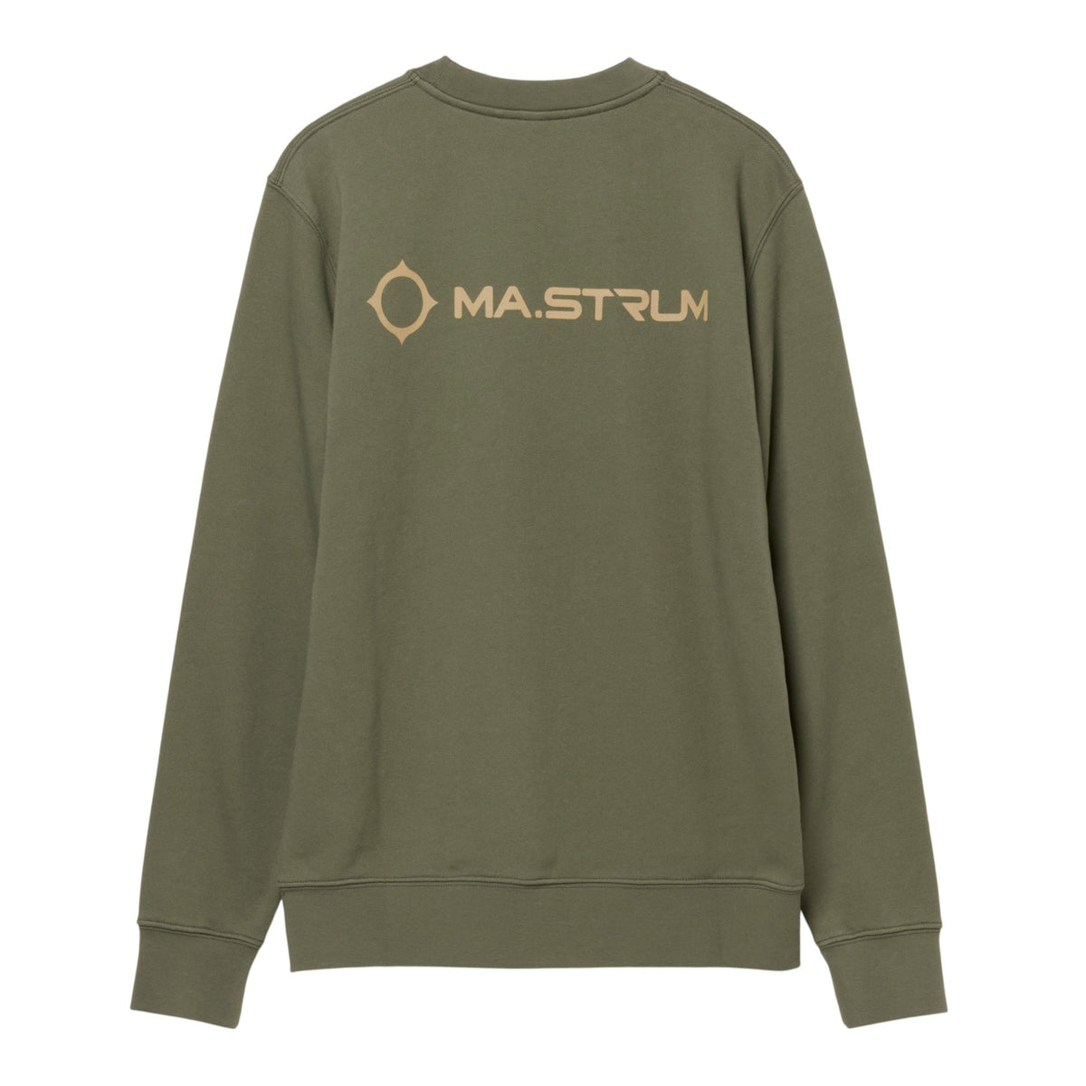 Ma.Strum Aster Back Print Sweater Donker Groen