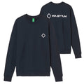 Ma.Strum Aster Back Print Sweater Navy