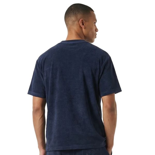 Malelions Emblem Towelling T-shirt Navy