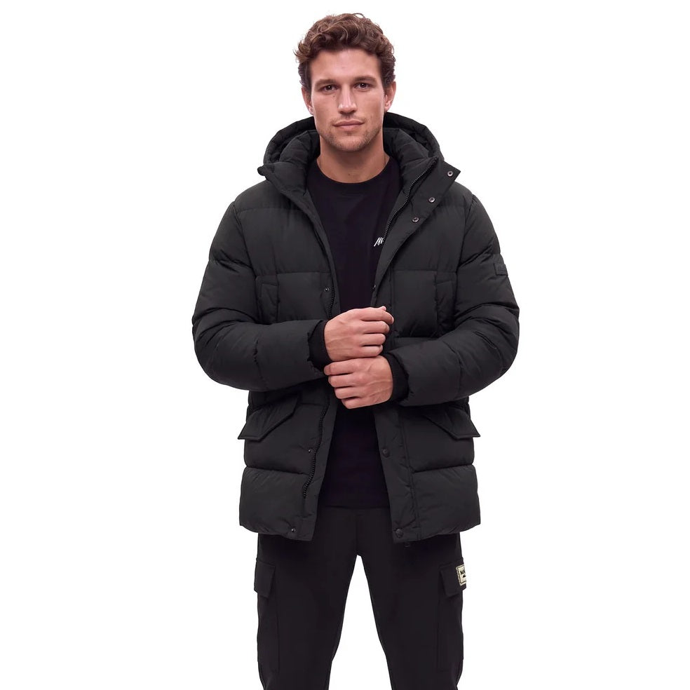 Malelions Padded Parka Zwart