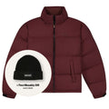 Olaf Matte Puffer Bordeaux