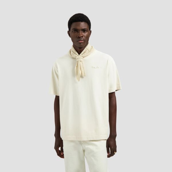 Olaf Ripstop Applique Relaxed T-shirt Off White