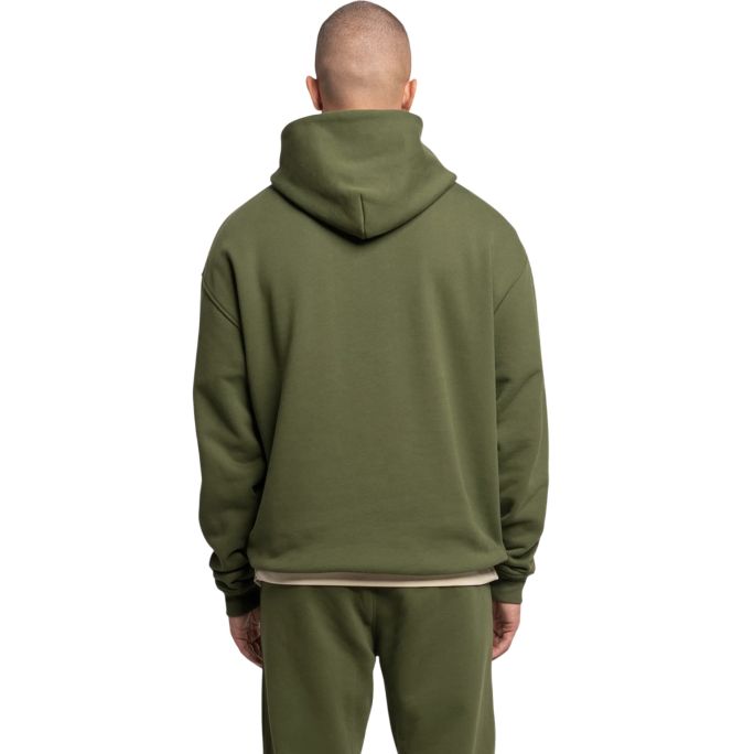 Croyez Heavyweight College Hoodie Donker groen