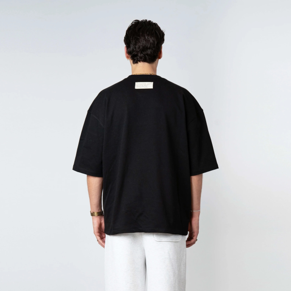 Quotrell Blank T-shirt Zwart