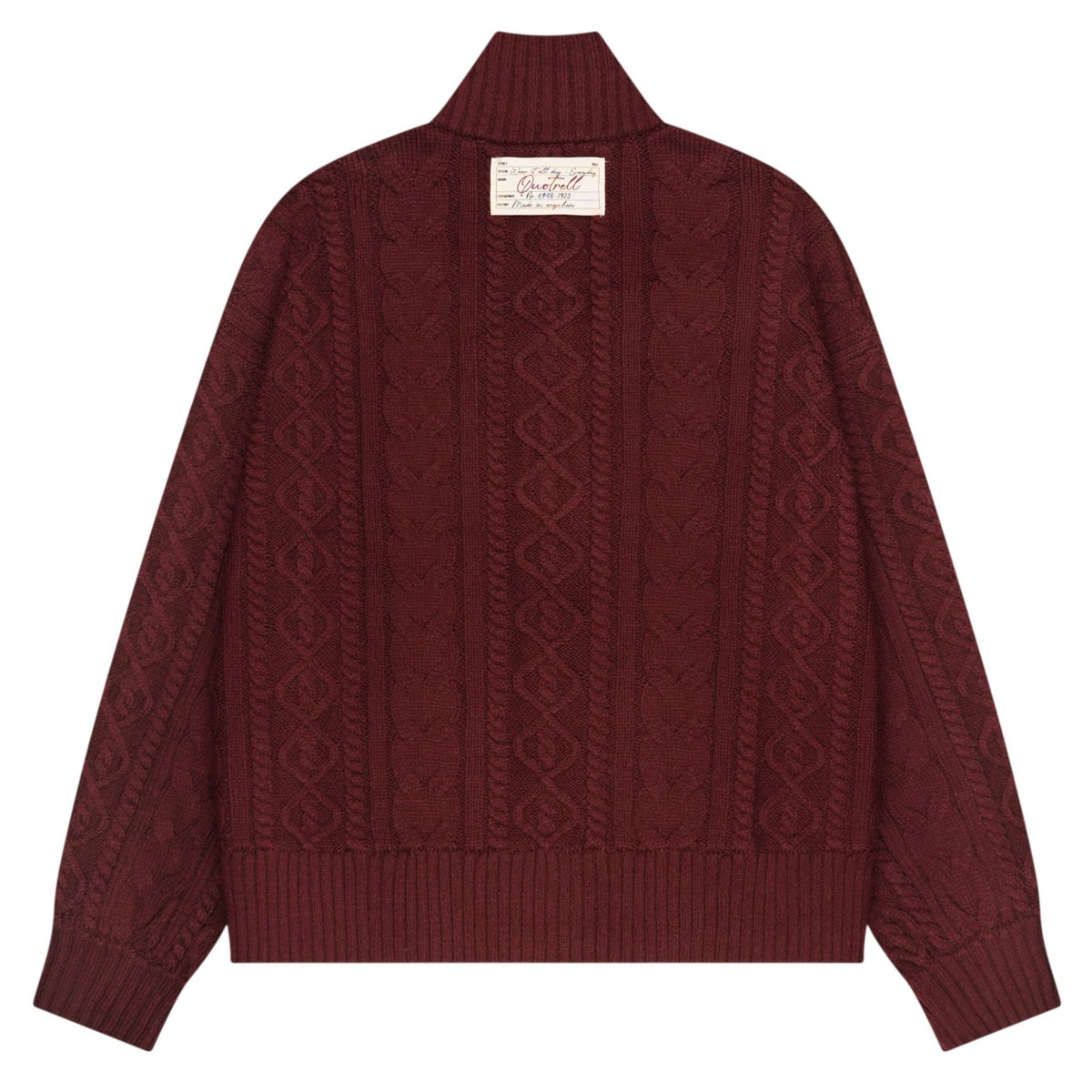 Quotrell Ease Cable Knitted Vest Bordeaux