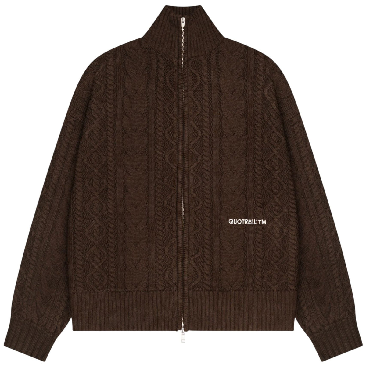 Quotrell Ease Cable Knitted Vest Bruin