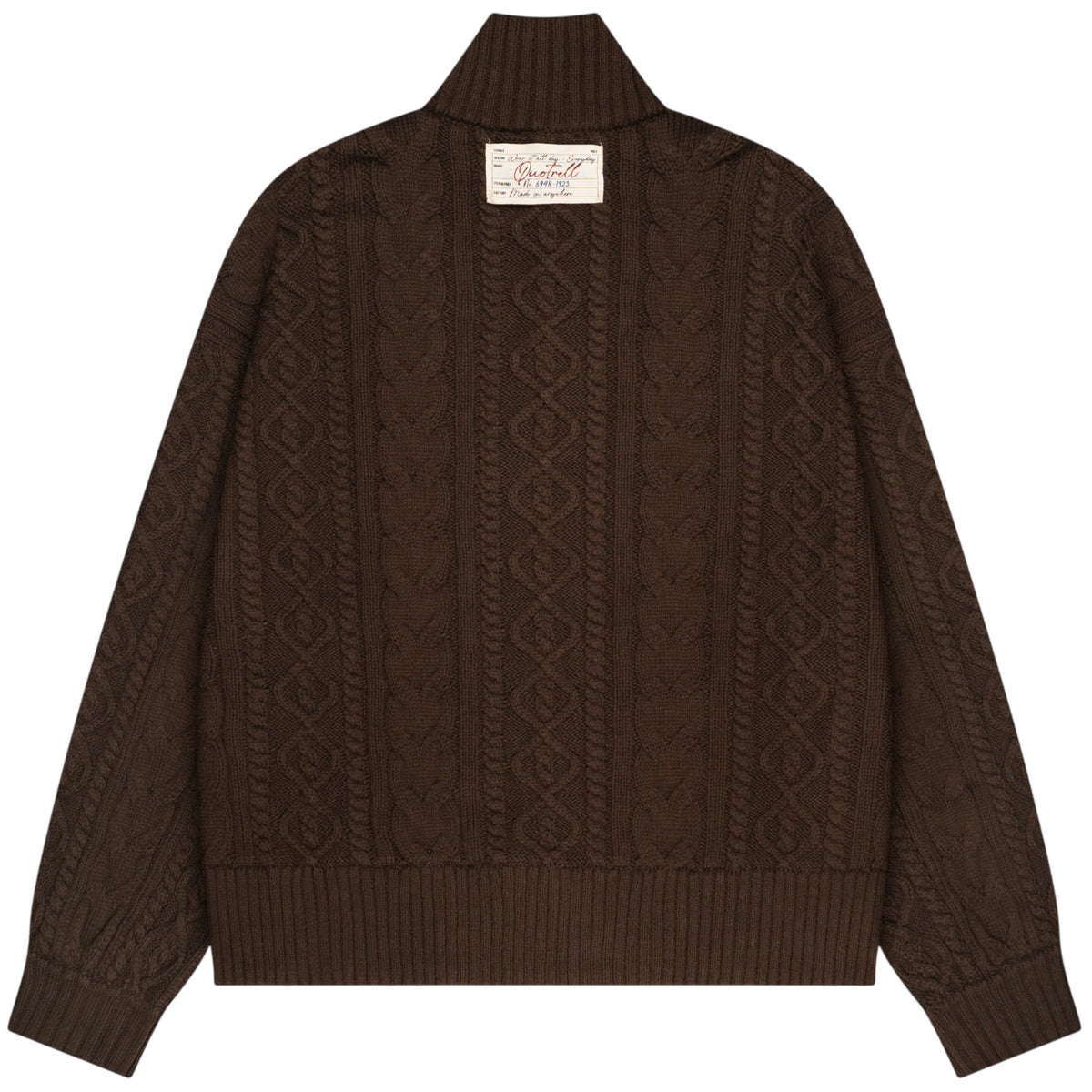 Quotrell Ease Cable Knitted Vest Bruin