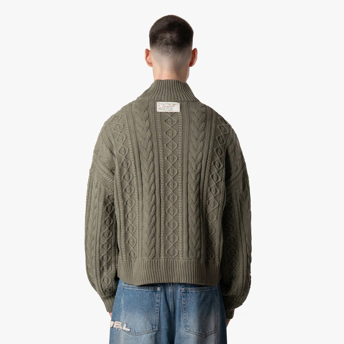 Quotrell Ease Cable Knitted Vest Donker Groen