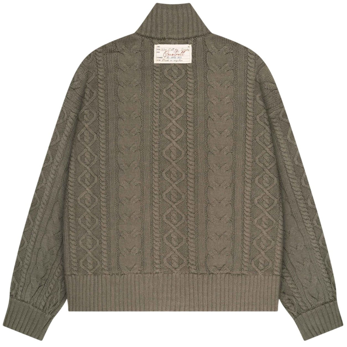 Quotrell Ease Cable Knitted Vest Donker Groen