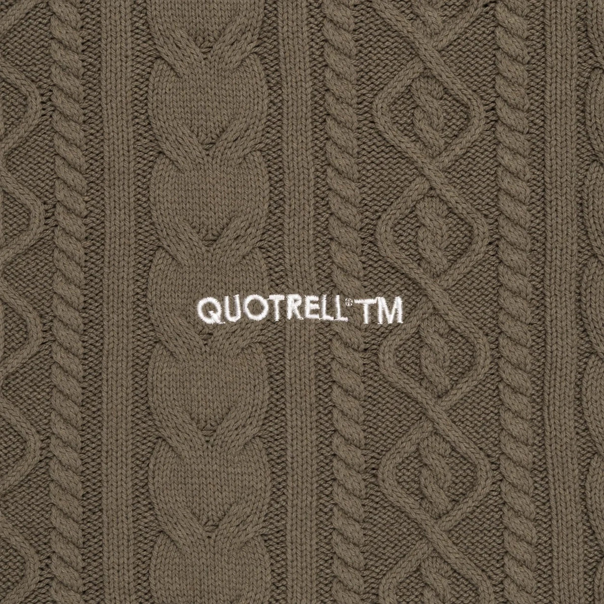 Quotrell Ease Cable Knitted Vest Donker Groen