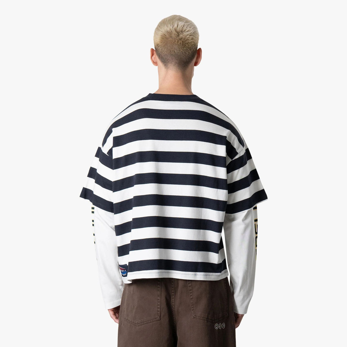 Quotrell Form Longsleeve T-shirt Navy/Wit