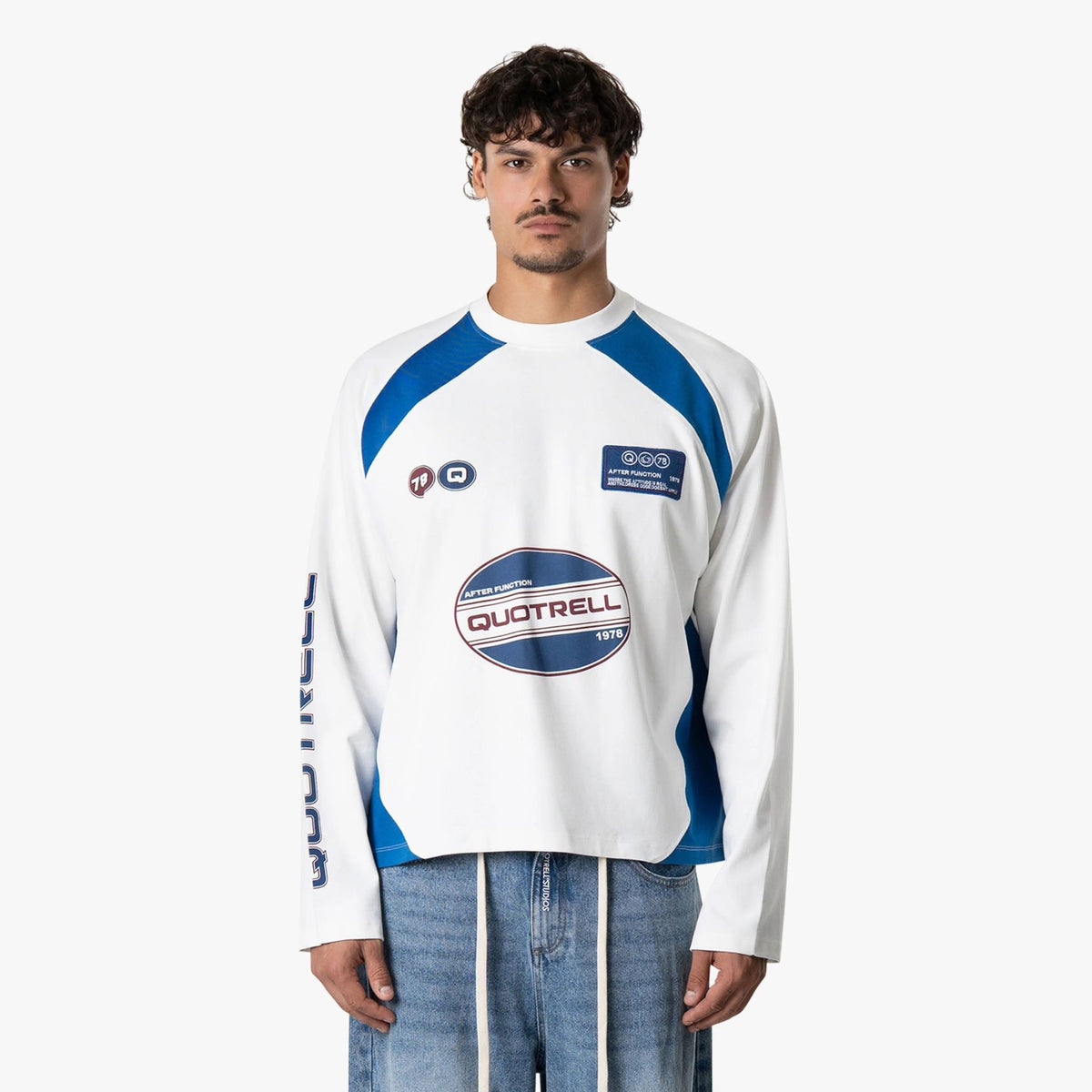 Quotrell Frame Longsleeve T-shirt Wit