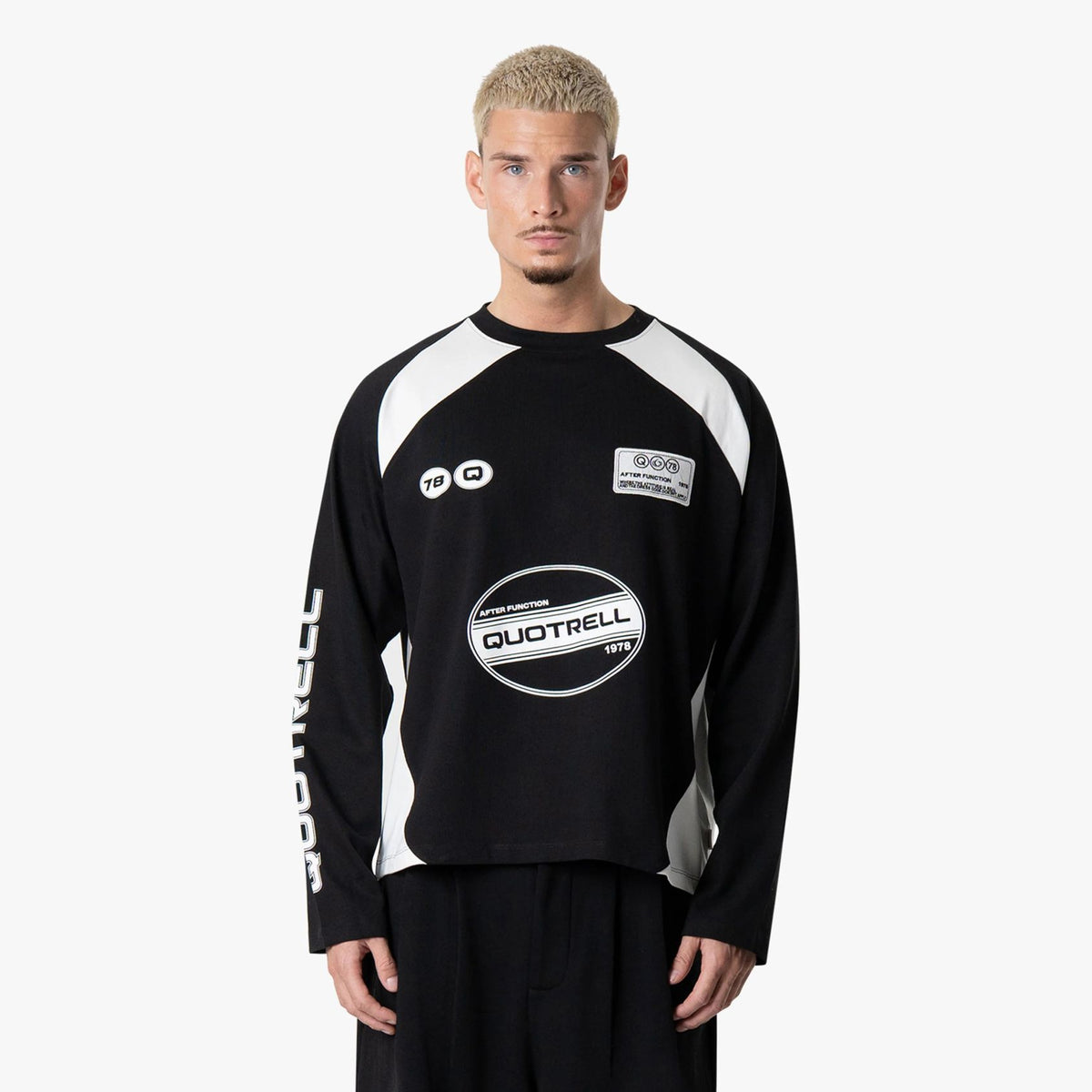 Quotrell Frame Longsleeve T-shirt Zwart