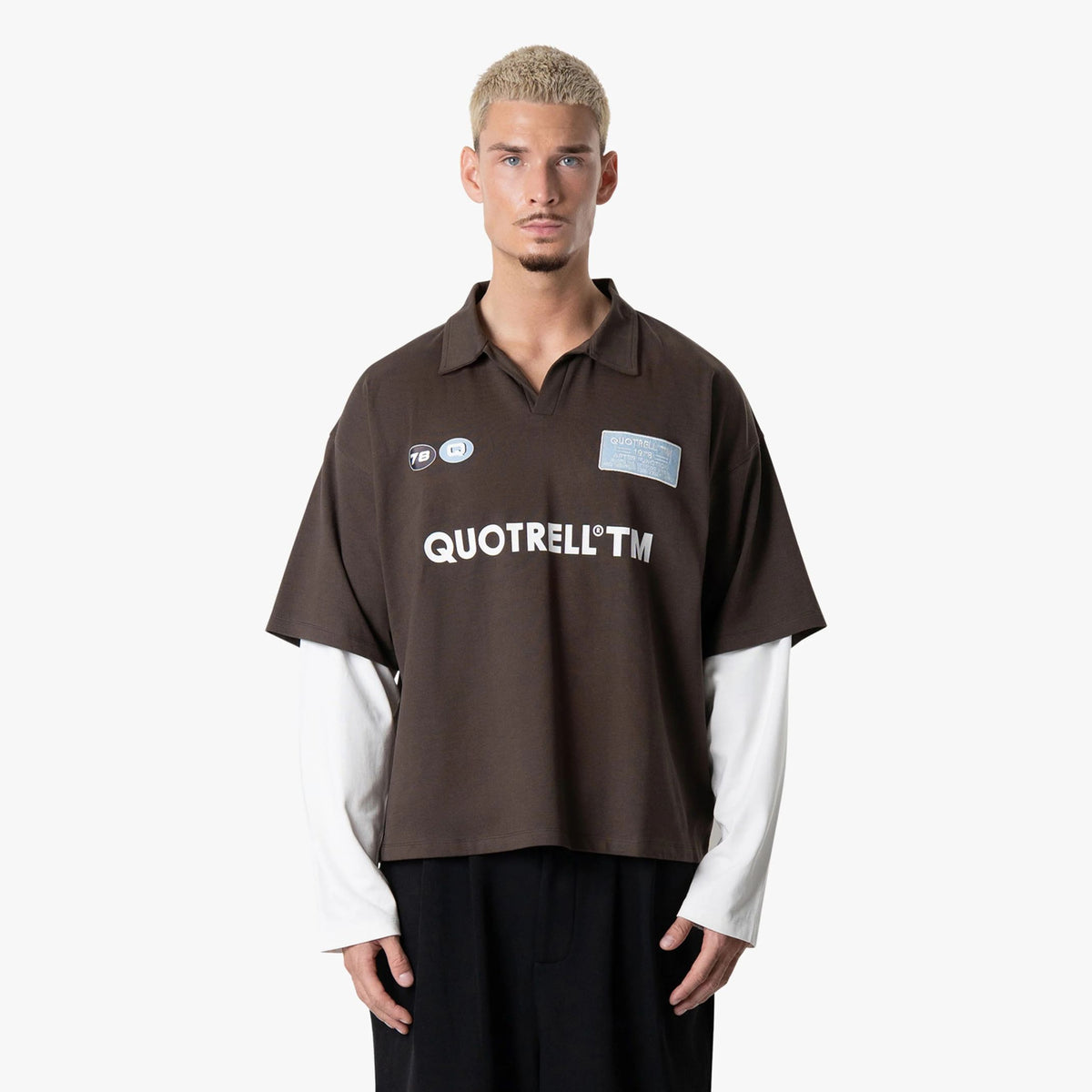 Quotrell Function Longsleeve Polo Bruin
