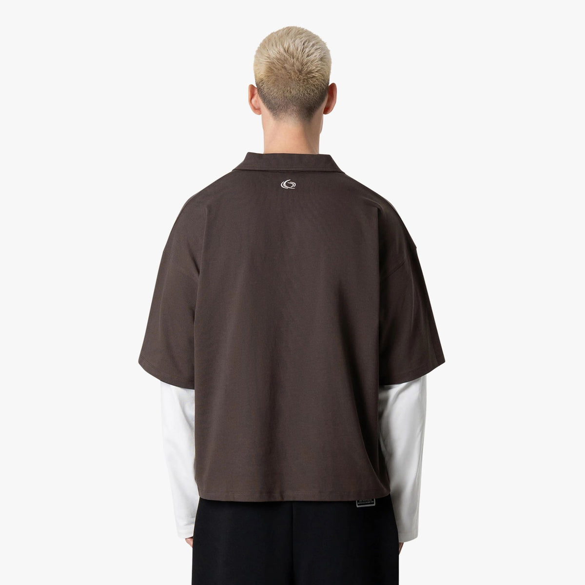 Quotrell Function Longsleeve Polo Bruin