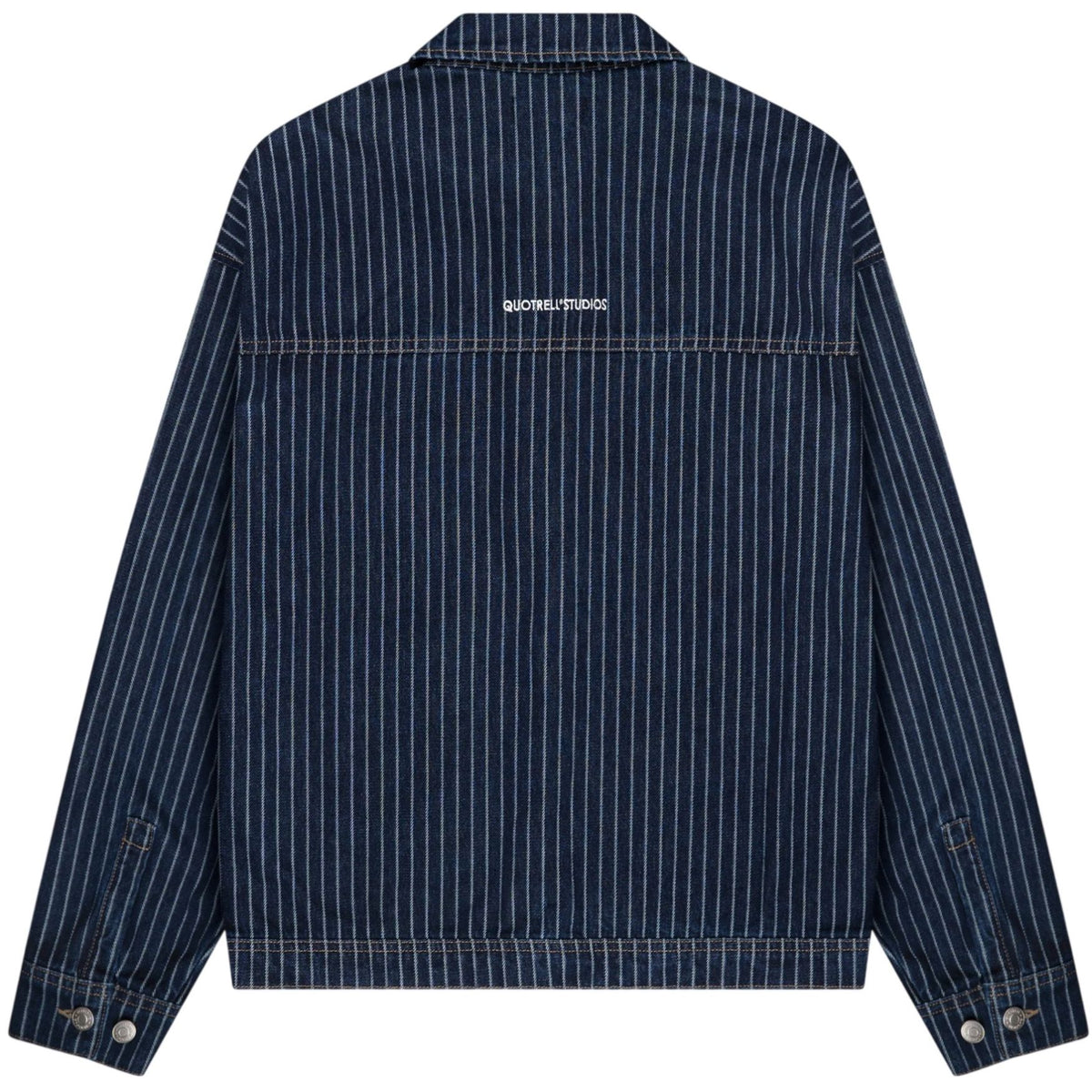 Quotrell Pinstripe Spijkerjas Blauw