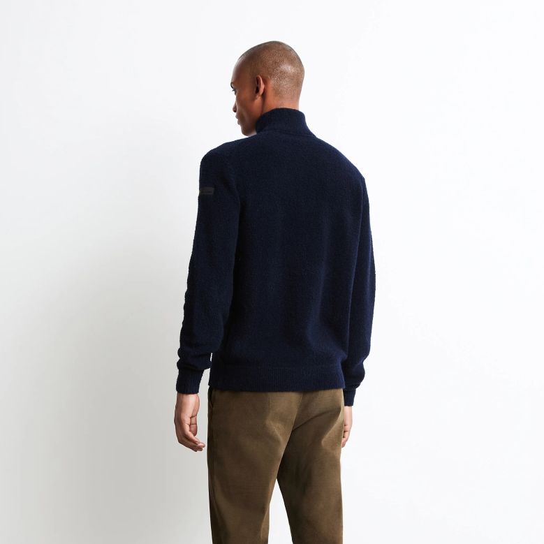 Roberto Ricci Designs Bouclé Knit Vest Navy