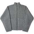 Seventh Globe Rib Knit Cardigan Grijs