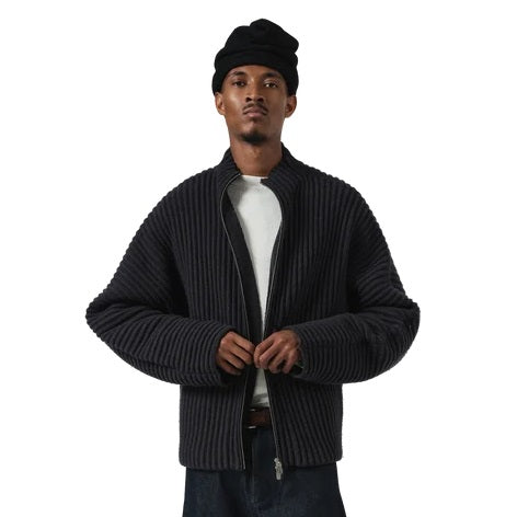 Seventh Globe Rib Knit Cardigan Navy