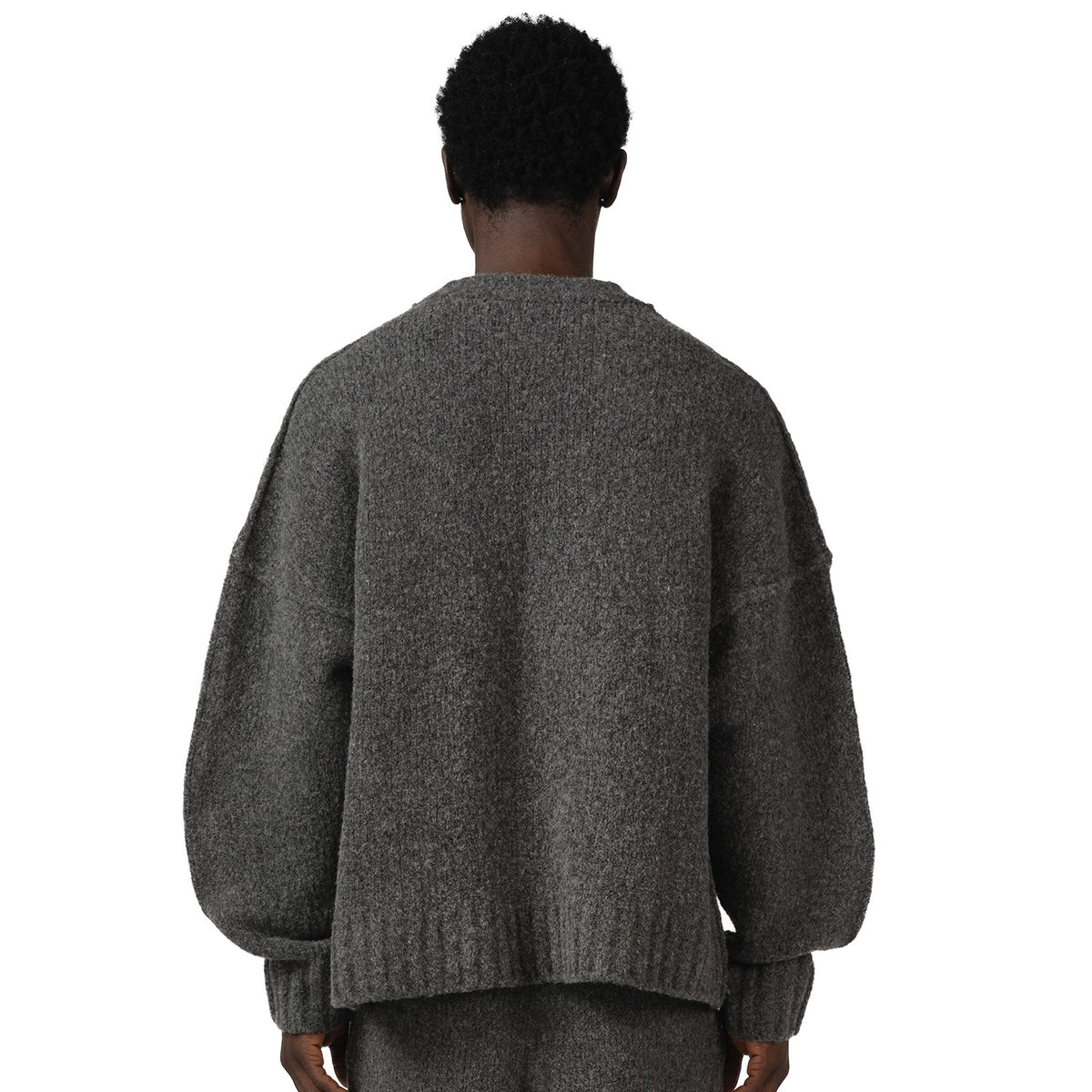 Seventh Wool Knit Sweater Antraciet
