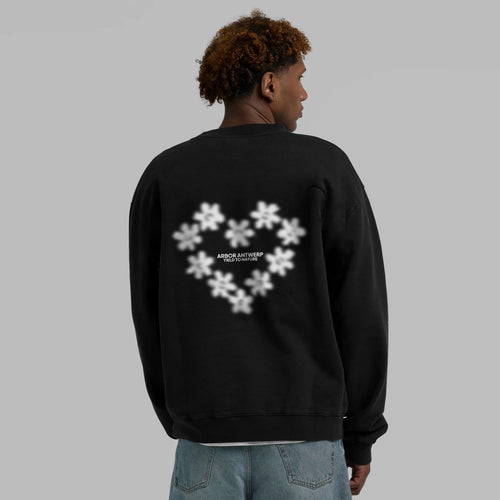 Arbor Antwerp Faded Flower Sweater Zwart