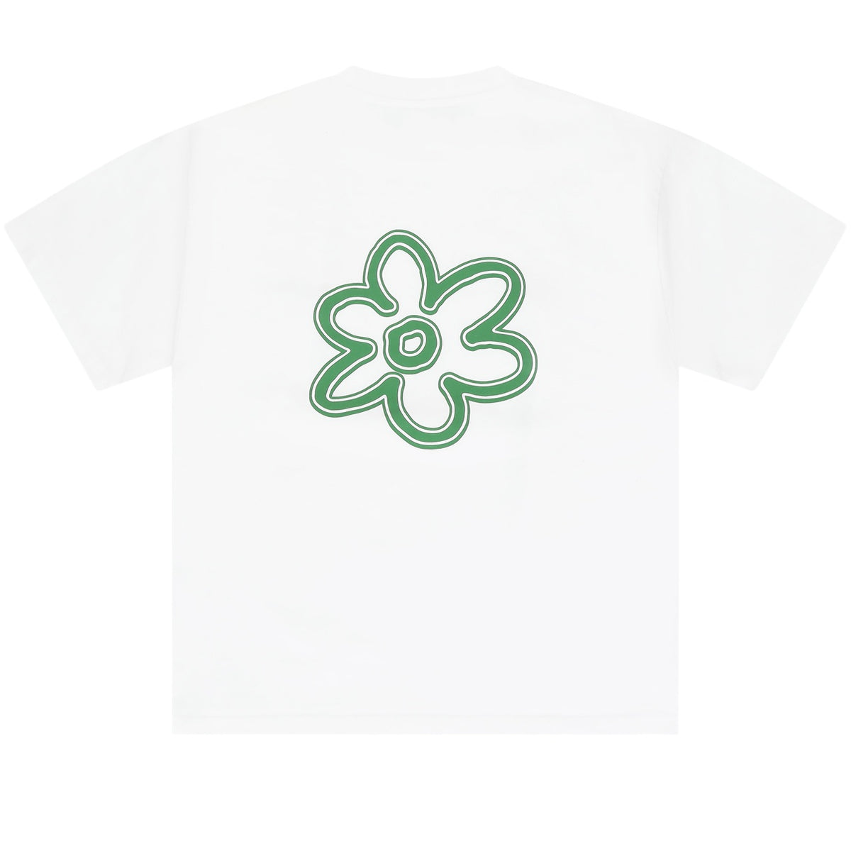 Arbor Antwerp Line Flower T-shirt Wit