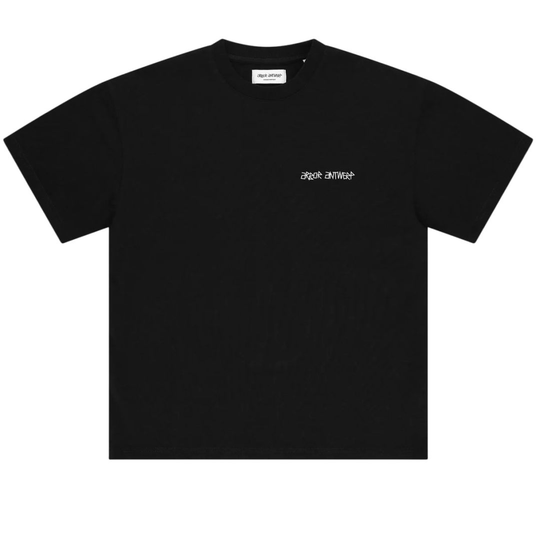 Arbor Antwerp Pixel Flower T-shirt Zwart