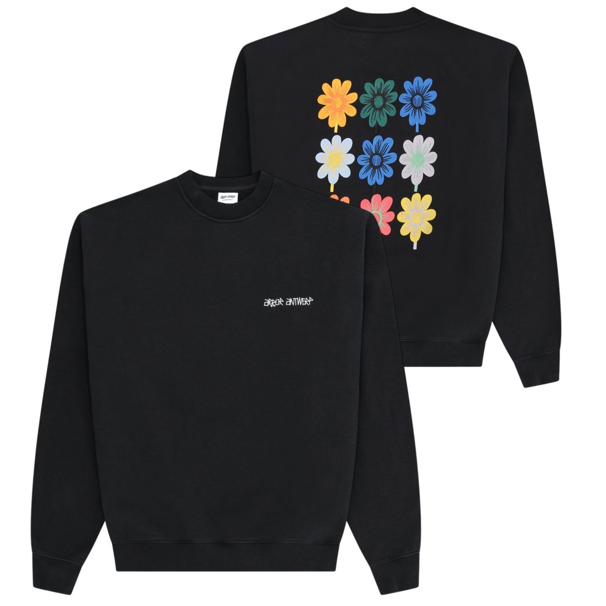 Arbor Antwerp Nine Flowers Sweater Zwart
