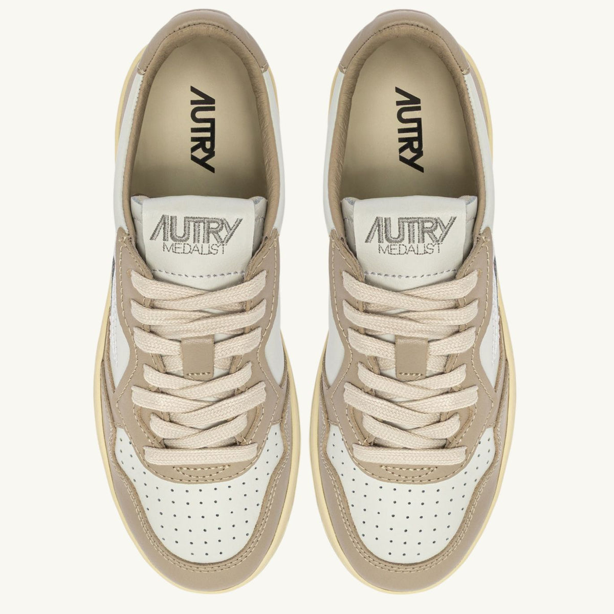 Autry Medalist Low Sneaker Wit/Beige