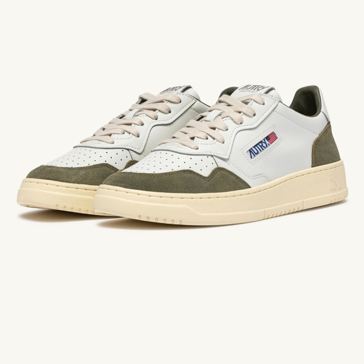 Autry Medalist Low Sneaker Wit/Donker Groen