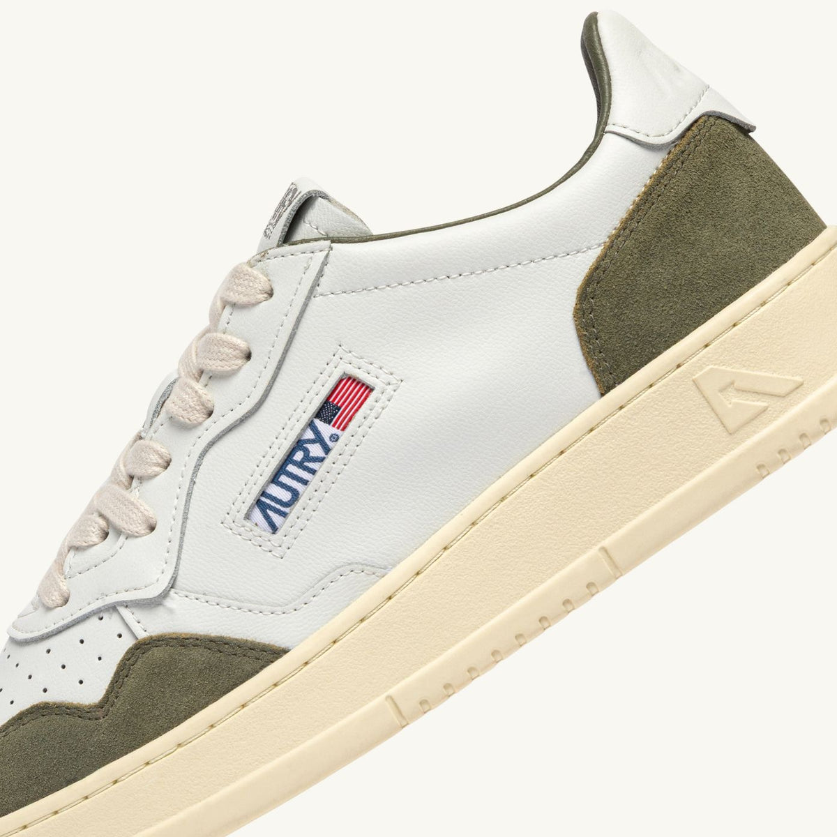 Autry Medalist Low Sneaker Wit/Donker Groen
