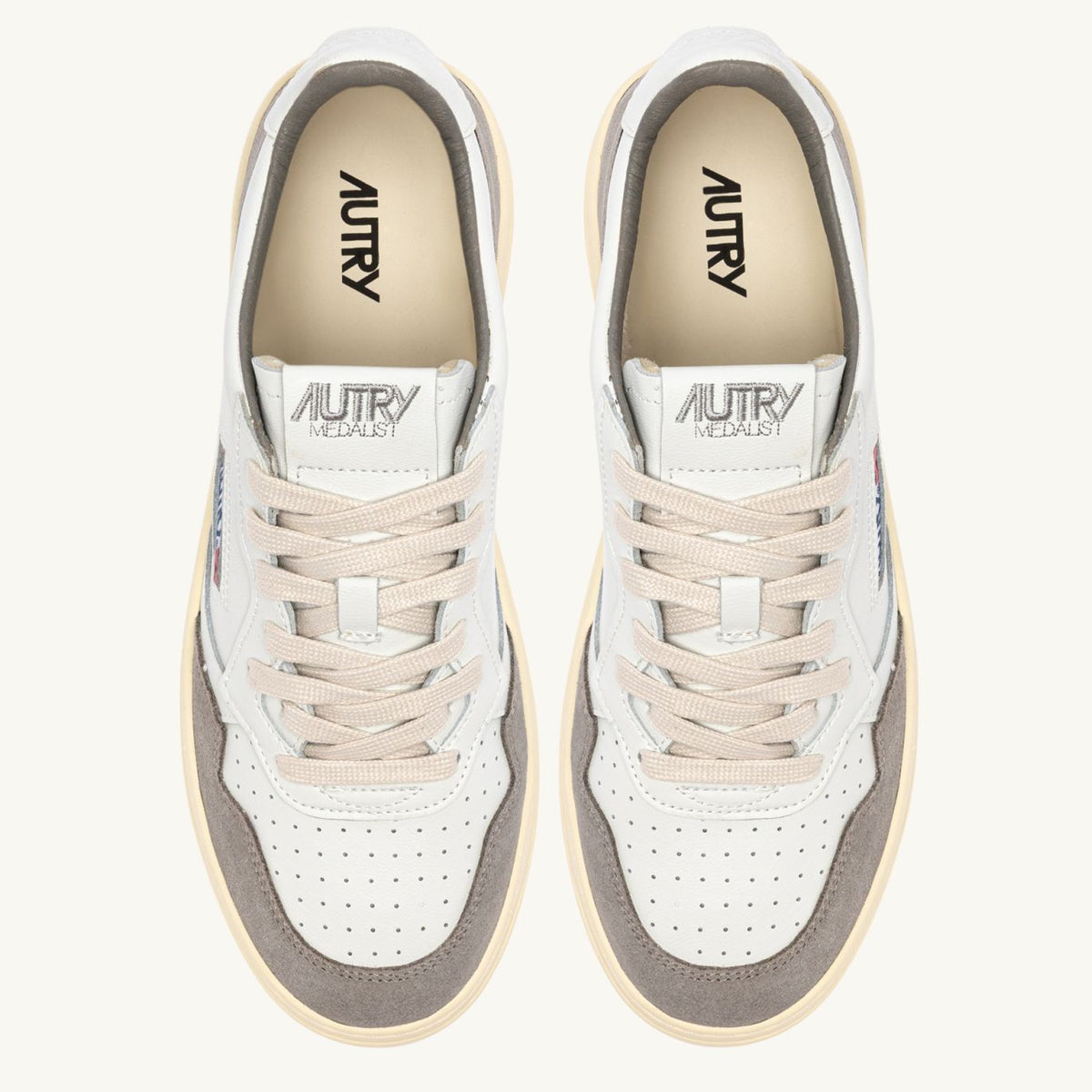 Autry Medalist Low Sneaker Wit/Grijs