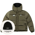 Banlieue Dept.22 Hooded Puffer Jas Donker Groen