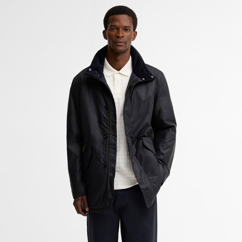 Barbour Modern Powell Wax Jas Navy