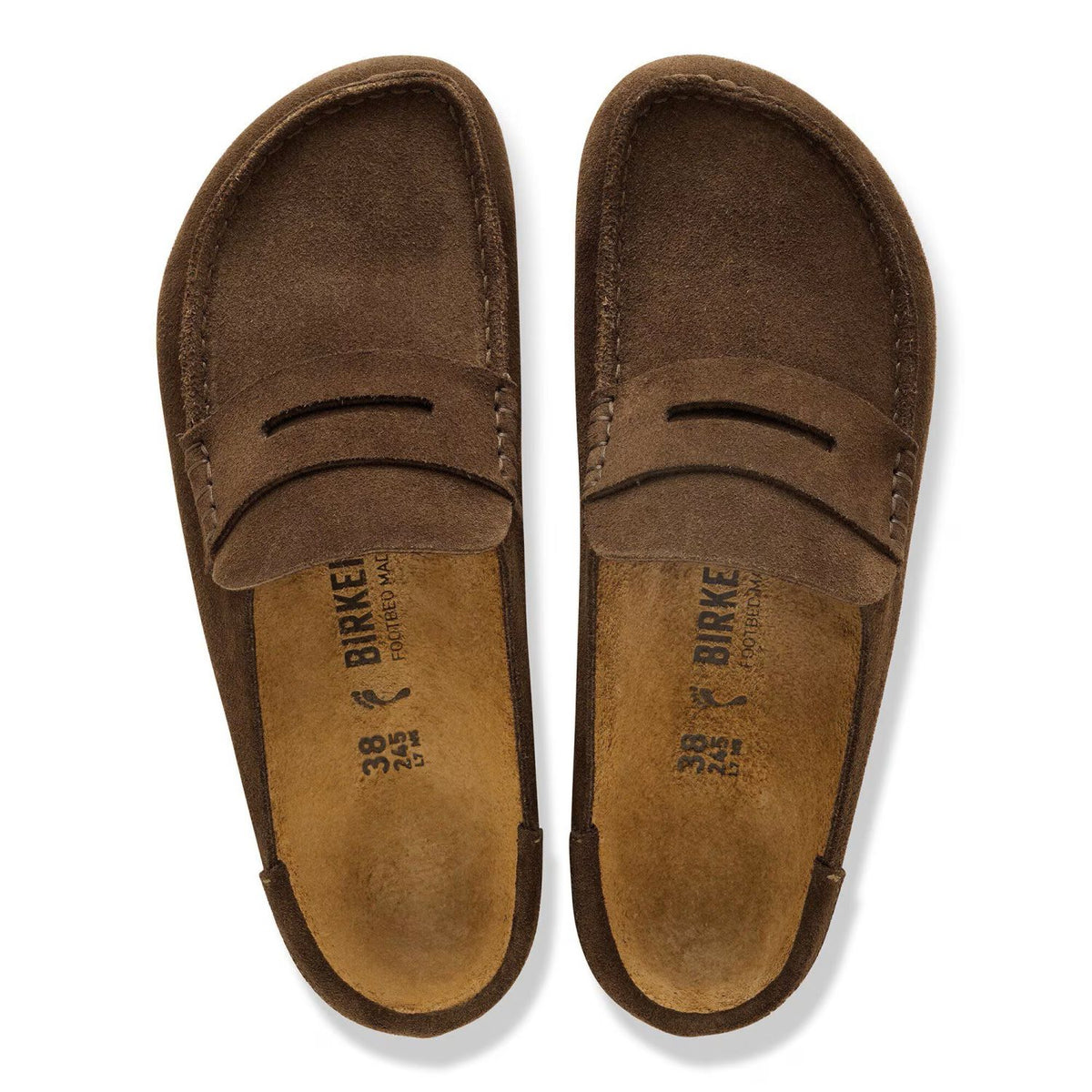 Birkenstock Naples Wrapped Pantoffel Bruin