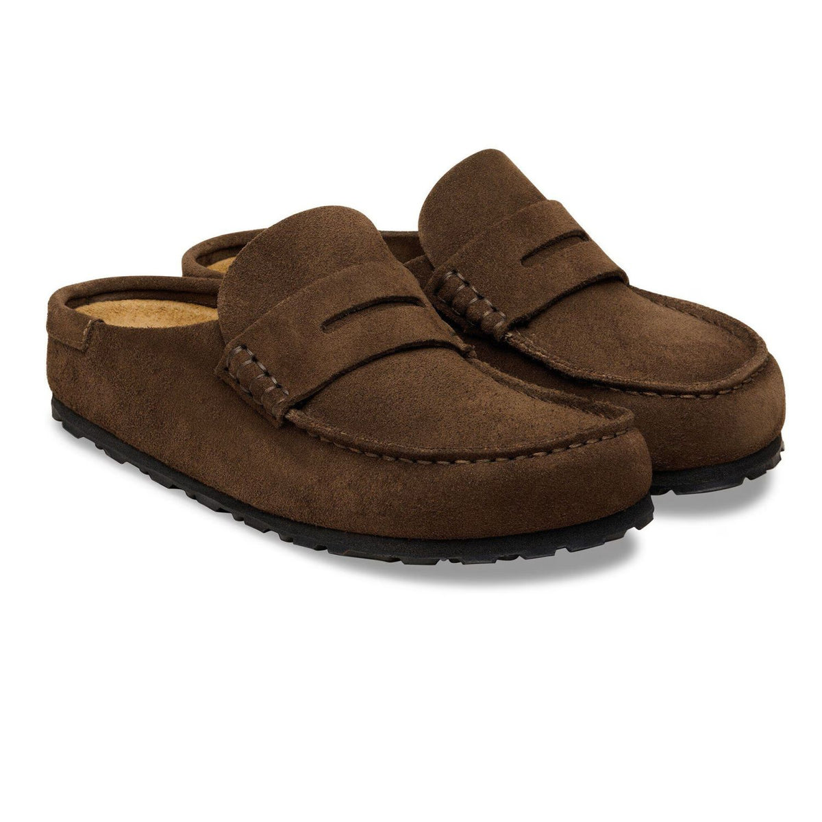 Birkenstock Naples Wrapped Pantoffel Bruin