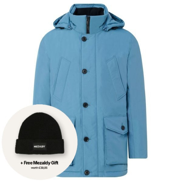 Boss Osiass Parka Blauw