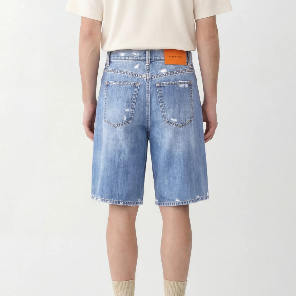 Bram’s Fruit Denim Korte Broek Blauw
