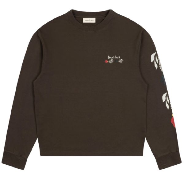 Bram's Fruit Flora Longsleeve T-shirt Antraciet