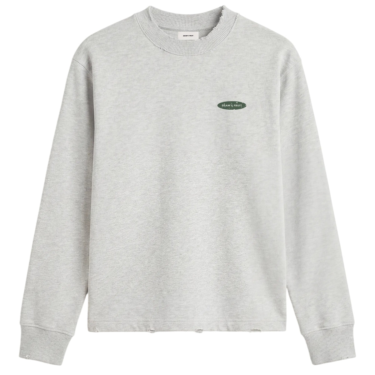 Bram's Fruit Gardening Distressed Longsleeve T-shirt Grijs