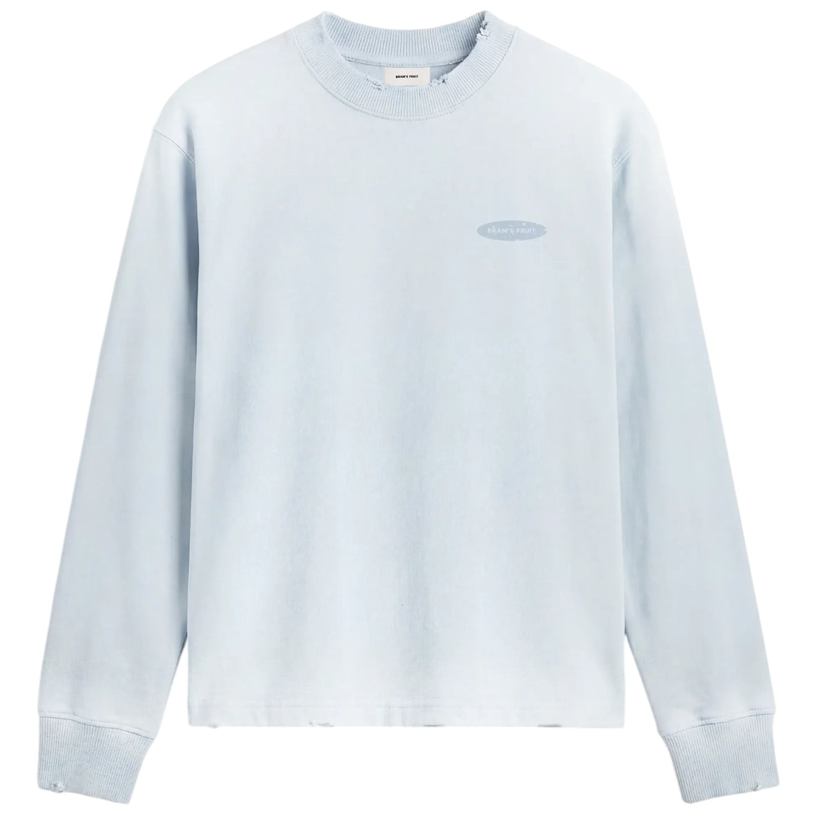 Bram's Fruit Gardening Distressed Longsleeve T-shirt Licht Blauw